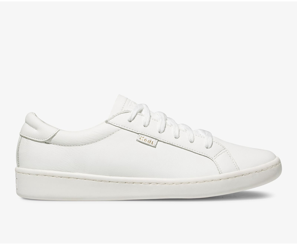 Keds Sneakers White - Ace Leather - Womens SJDHRZ-217